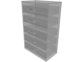 Upright Dresser 3D Model