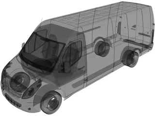 Renault Master L2H4 (2011) 3D Model