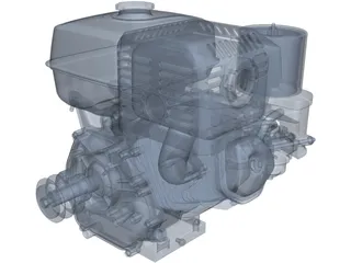 Honda GX-390 Engine 3D Model