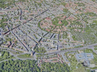 Halle (Saale) City, Germany (2021) 3D Model