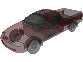 Ford Falcon UTE XLS (2000) 3D Model