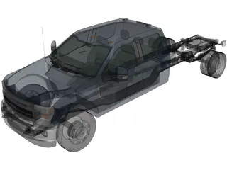 Ford F550 Super Duty Crew Cab (2020) 3D Model