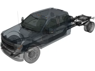 Ford F-550 Super Duty Crew Cab (2020) 3D Model