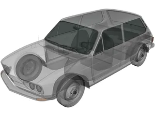 Volkswagen Brasilia (1980) 3D Model