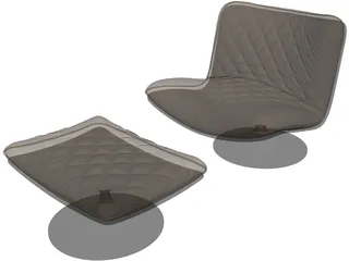 Baxter Marilyn Chair 3D Model