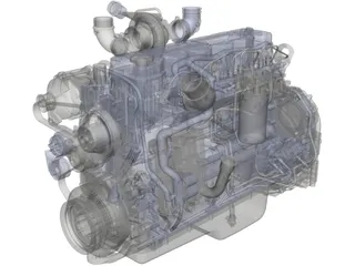 Cummins QSB-6.7 Engine 3D Model