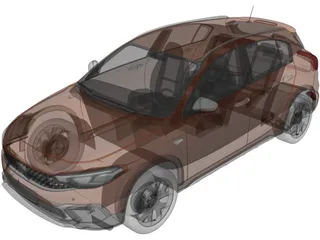 Fiat Tipo Cross (2021) 3D Model
