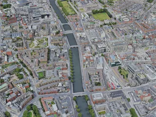 Dublin City, Ireland (2022) 3D Model