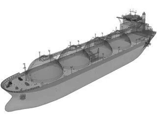 LNG Ship 3D Model