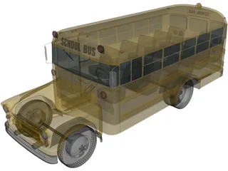 Chevrolet 4500 School Bus (1956) 3D Model