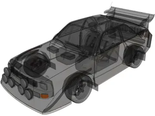 Audi Quattro Sport S1 (1985) 3D Model