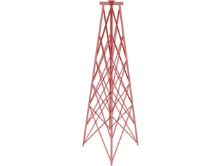 Oil Drill Rig 3D Model