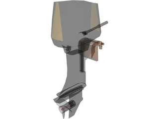 Outboard Motor 30hp 3D Model