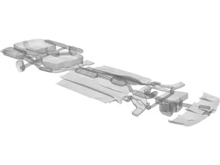 Chassis Volvo S40 (2000) 3D Model