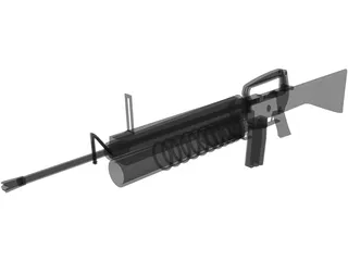 M16 A1 3D Model