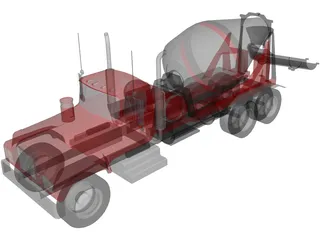 Cement Mixer 3D Model