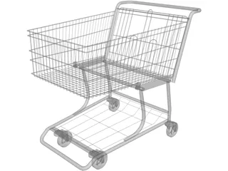 Shopping Cart 3D Model