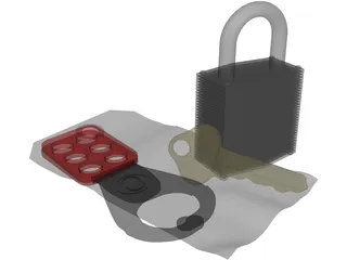 Lock Out Tag Out Kit 3D Model