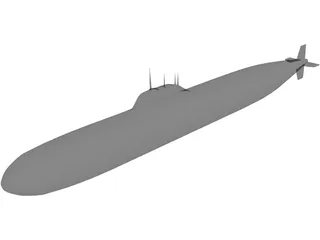 Alpha Submarine 3D Model