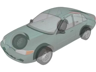 Ford Escort SE (1998) 3D Model