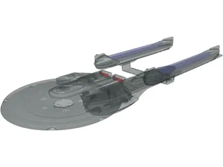 Star Trek Enterprise B 3D Model