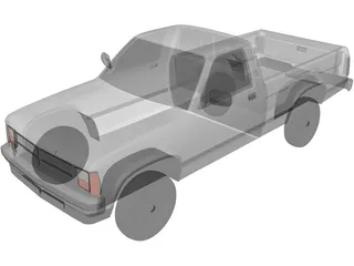 Dodge Dakota (1988) 3D Model