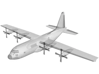 Lockheed C-130 Hercules 3D Model