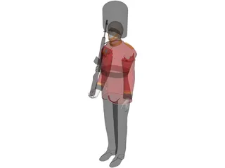 Buckingham Palace Guard 3D Model