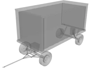 Baggage Cart 3D Model