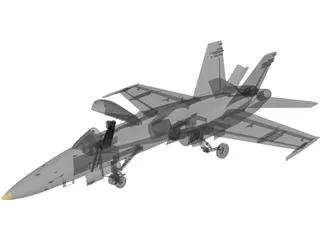 F-18C 3D Model