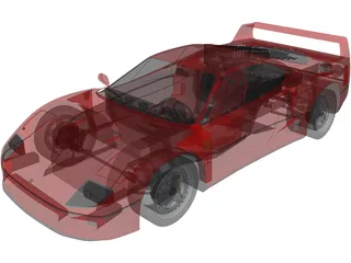 Ferrari F40 3D Model