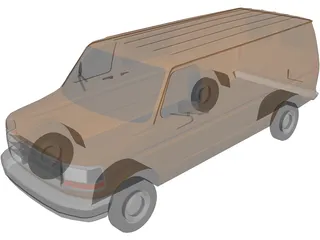 Dodge Van 3D Model