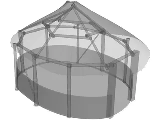 Indian Hut 3D Model