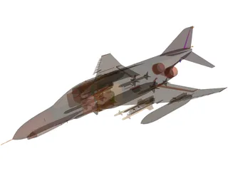 F-4E Phantom 3D Model