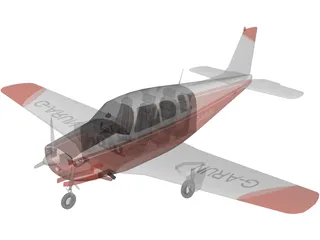 Raytheon A-36 Bonanza 3D Model