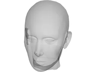 Head Female 3D Model