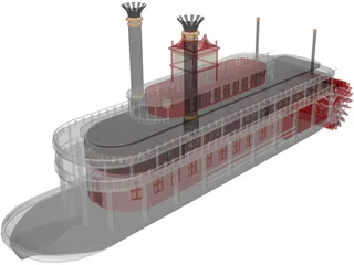 Paddle Boat 3D Model