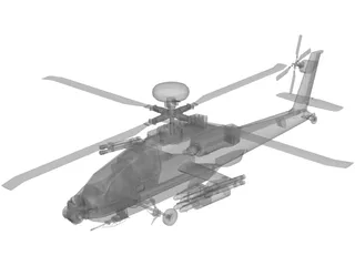 Boeing AH-64 Apache 3D Model