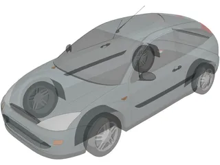 Ford Focus Hatchback 3-Door (1999) 3D Model