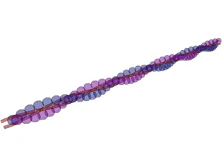 Actin DNA Strand 3D Model