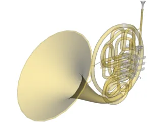 French Horn 3D Model