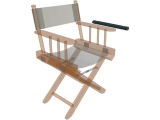 Chair Director 3D Model