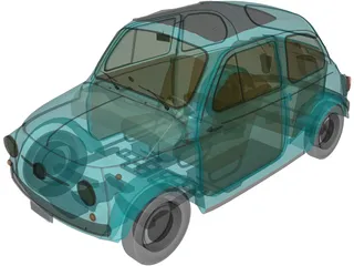 Fiat 500 (1958) 3D Model