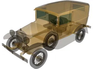 Ford Model A Van 3D Model