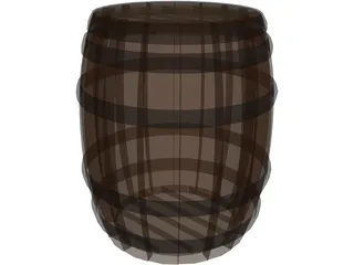 Whiskey Barrel 3D Model