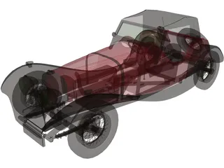 Jaguar S100 Targa Florio (1937) 3D Model