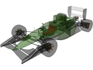 F1 Lotus-Ford 107 3D Model