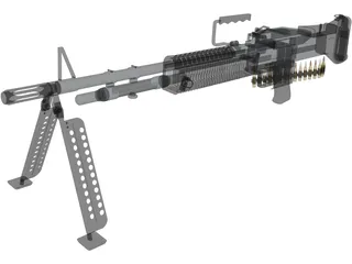 M60 LMG 3D Model