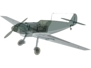 Messerschmitt BF-109B 3D Model