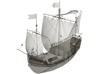 Pinta S.XV 3D Model